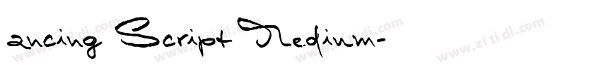 ancing Script Medium字体转换